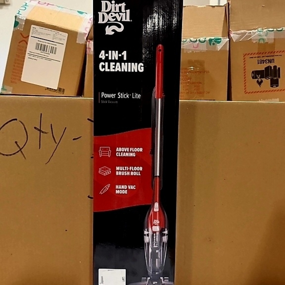 Dirt Devil Red 4-in-1 Cleaning Power Stick Lite